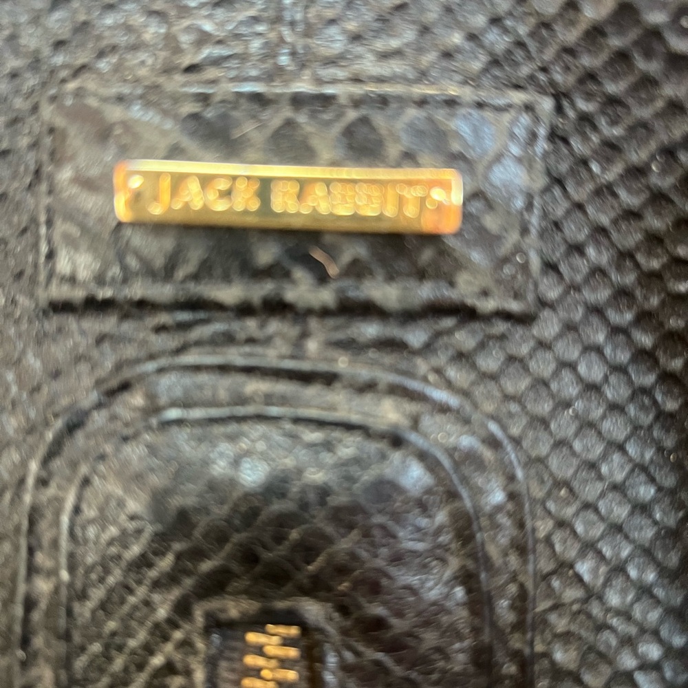 Jack Rabbit Black Leather Handbag - Picture 6 of 10